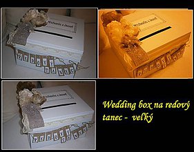 Úložné priestory & Organizácia - Wedding box - R E D O V Y tanec - 7842631_
