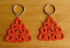 Kľúčenky - Oranžový triangel - 7850256_