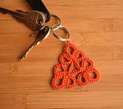 Kľúčenky - Oranžový triangel - 7850257_