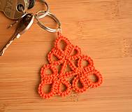 Kľúčenky - Oranžový triangel - 7850258_