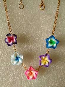 Náhrdelníky - Kvetovaný náhrdelník - 7847666_