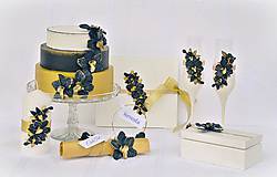 Papiernictvo - Luxusná svadba - kniha hostí s orchideami - 7849827_