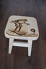 Nábytok - detskýk drevený stolček - 7851839_