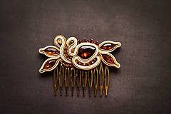 Sady šperkov - A Touch of Honey - náhrdelník, náušnice, náramok a hrebienok - 7852756_
