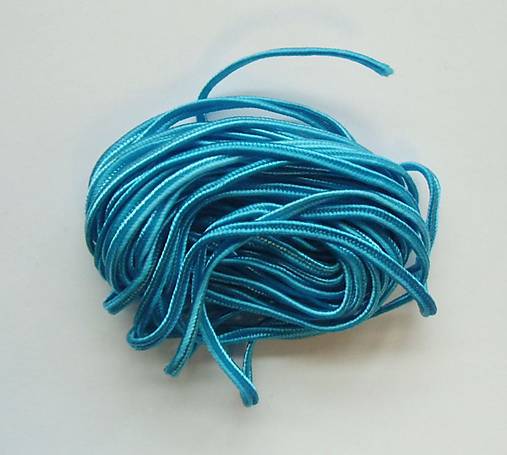 Sutaška, 5 metrov, šírka 3 mm (63, modrá tyrkysová)