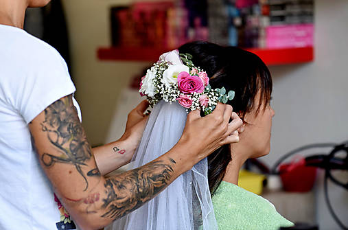 Ozdoby do vlasov - Polvenček pre nevestu - 7860000_