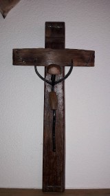 Dekorácie - Kríž zo sudového dreva - 7859714_