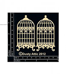 Papier - VÝPREDAJ! Dusty Attic - Birdcage - Vtáčie klietky 5 (lepenkové výrezy) - 7868938_
