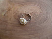 Prstene - prsteň s ružou - 7872129_