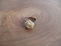 Prstene - prsteň s ružou - 7872151_