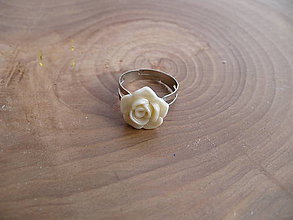Prstene - prsteň s ružou - 7872152_