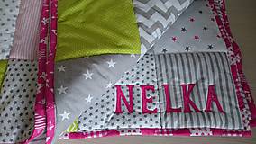 Úžitkový textil - Patchwork deka - jarná svieža Nelka - 7873092_