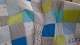 Úžitkový textil - Patchwork deka - jarný svieži Alex - 7873136_