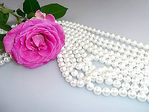 Korálky - perly korálky 8mm - perly z mušlí - 7874728_