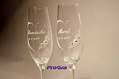 Nádoby - Chloe - svadobné poháre 2ks - 7880851_