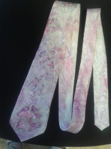 Pánske doplnky - kravata ružová záhrada - 7884263_