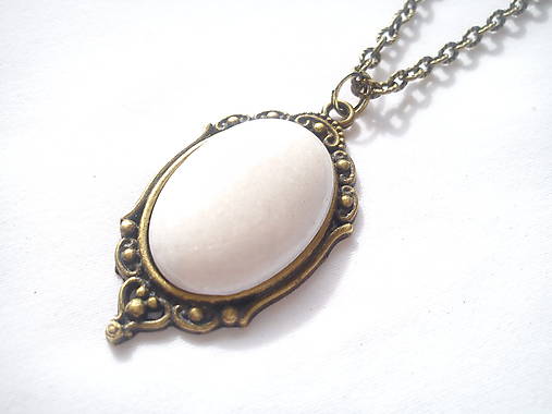 Náhrdelníky - Náhrdelník - Mountain Jade white - 7887578_