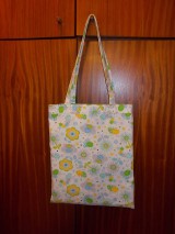 Detské tašky - Taška kvetovaná zelená. - 7889856_