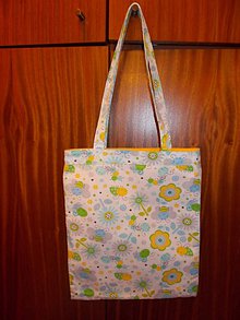 Detské tašky - Taška kvetovaná,žltá - 7889831_
