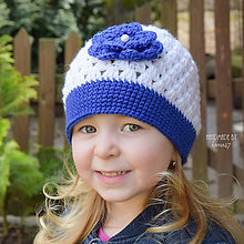 Detské čiapky - Prechodná čiapočka ... " kráľovská modrá " - 7895876_