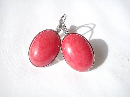 Náušnice - Náušnice - Mountain Jade coral - 7895990_
