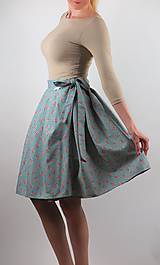 Sukne - Vintage zavinovacia sukňa - 7898106_