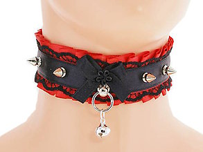 Náhrdelníky - Obojok čipkový, gothic lolita, kawaii,steampunk,punk, gothic pastel, kitten play collar, BDSM, petplay collar U1 - 7901916_