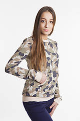 Mikiny - Mikina  Army  Camouflage maskáčová - 7903342_