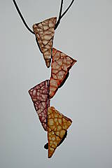 Náhrdelníky - Chameleón - 30 v 1 - meniteľný prívesok z trojuholníkových segmentov - 7902665_