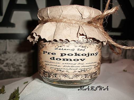 Čaje - Darčekový čaj „PRE POKOJNÝ DOMOV" - 7911931_