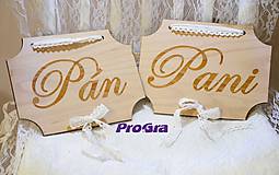Tabuľky - Svadobné tabuľky na stoličky Natur - set 2ks - 7916733_