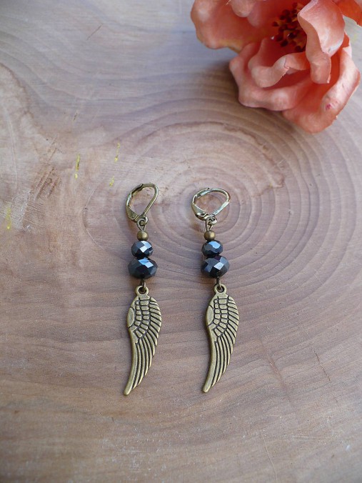 Náušnice - náušnice krídla - 7915339_