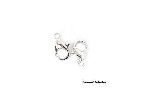 Komponenty - Karabínka 10 mm - strieborný odtieň - 7917756_