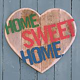 Servítka Drevené srdce Home Sweet Home 4ks (S14)