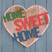 Papier - Servítka Drevené srdce Home Sweet Home 4ks (S14) - 7919119_