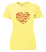 Topy, tričká, tielka - Tričko srdce krajka 1 - 7928215_