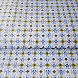 Textil - modré krížiky; 100 % bavlna Francúzsko, šírka 160 cm, cena za 0,5 m - 7928813_