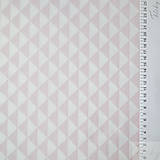 Textil - ružové trojuholníky; 100 % bavlna Francúzsko, šírka 160 cm, cena za 0,5 m - 7928976_