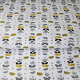 Textil - žlté kvety; 100 % bavlna Francúzsko, šírka 160 cm, cena za 0,5 m - 7928998_