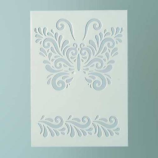 Nástroje - ​Šablóna ľudový vzor Motýľ - 7931594_