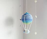  - háčkovaný balón (modrá a zelená) - 7931873_