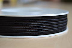 Šujtášová šnúrka čierna 3mm, 0.29€/meter