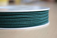 Galantéria - Šujtášová šnúrka emerald 3mm, 0.29€/meter - 7931760_