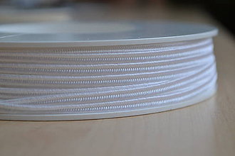 Galantéria - Šujtášová šnúrka biela 3mm, 0.29€/meter - 7931890_