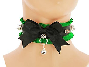 Náhrdelníky - Obojok čipkový, gothic lolita, kawaii,steampunk,punk, gothic pastel, kitten play collar, BDSM, petplay collar P6 - 7936988_