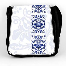 Iné tašky - Taška na plece L modrý ornament folk 2 - 7938587_