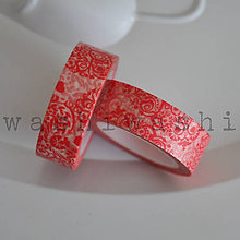 Papier - washi paska cerveny ornament 2 - 7942967_