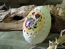 Dekorácie - husacia kraslica s ornamentom - 7949731_
