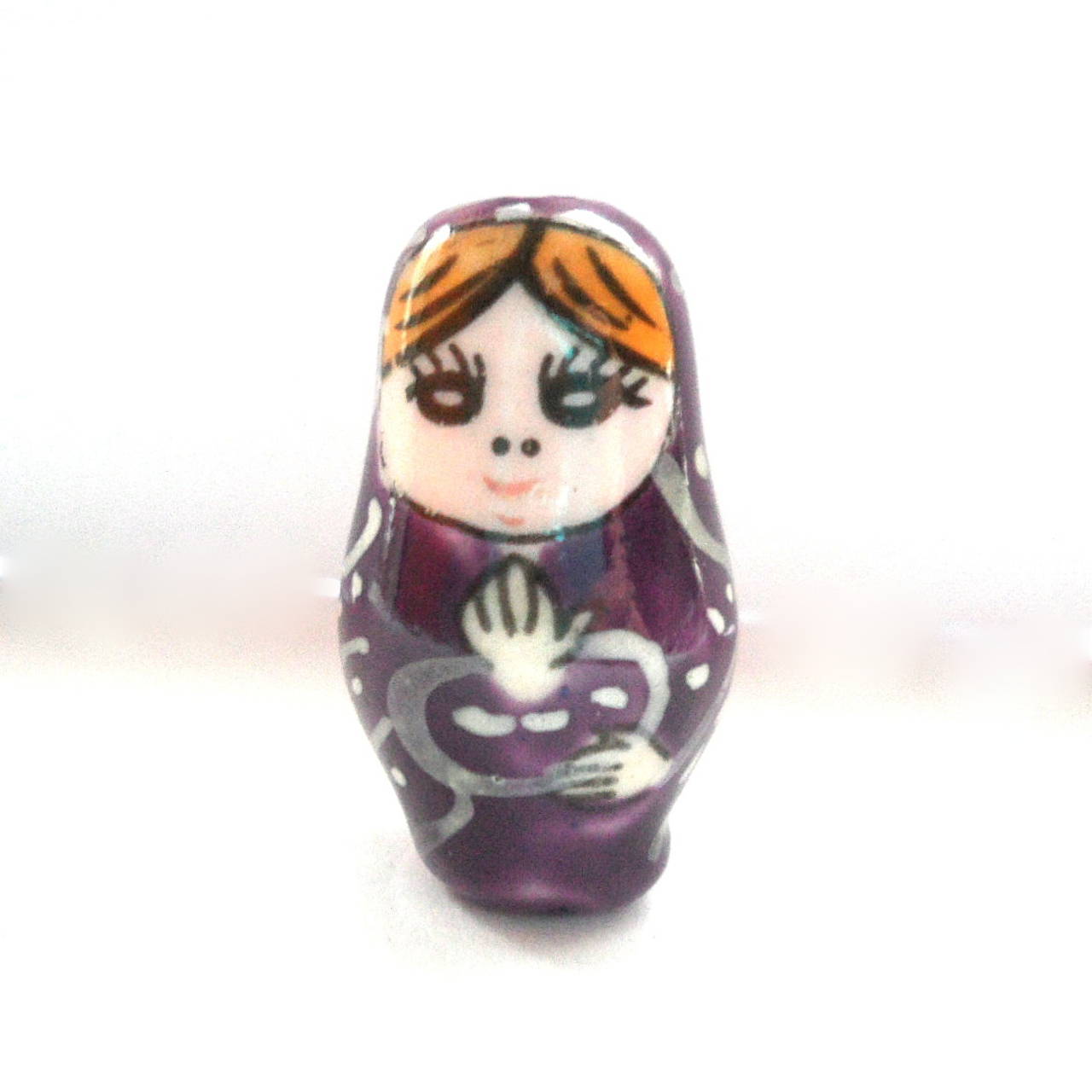 Matrioška 27x16mm-1ks (fialová)