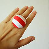 Prstene - Mushroom button ring - oversize prsteň Námorníčka - 7952004_